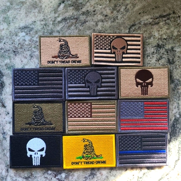 American flag Dont tread on me military tactical patches - Picture 1 of 1